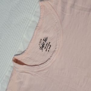 J.Crew Factory Baby Pink Short Sleeved Studio Tee